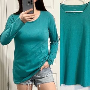 EUC J. Jill Purejill pima cotton long sleeve tee